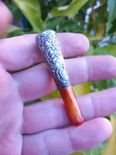 Fume cigarette ambre argent - fume,