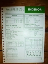 XD2S-XD2PS - Fiche Technique Indenor