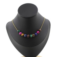 Collier 10 perles Oeil de