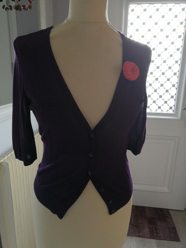 Gilet manches courtes violet - , h