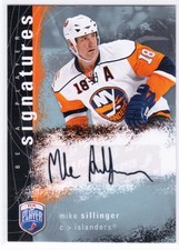 07-08 Upper Deck BAP Be A Player Mike Sillinger Auto Autograph