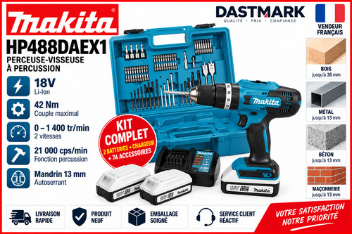 Perceuse makita hp488daex1 18v - makita,