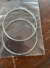 PAIRE DE BOUCLE OREILLE GRANDE CREOLE BIJOU ARGENT MASSIF 925/