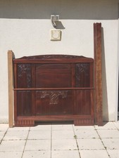 Lit ancien bois massif des années 30