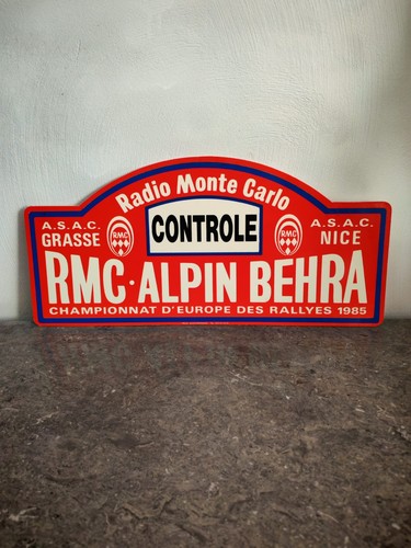 Plaque rallye alpin officiel - rallye,