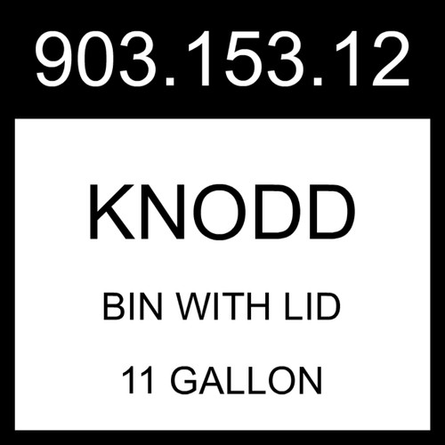 Ikea knodd bin with - lid, gray