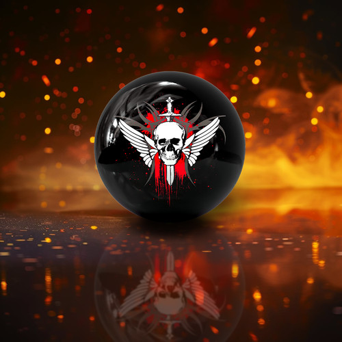 Bowling ball skull - bowling, boule