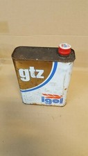 Ancien bidon d'huile  igol gtz 20w50  plein deco de garage vintage 