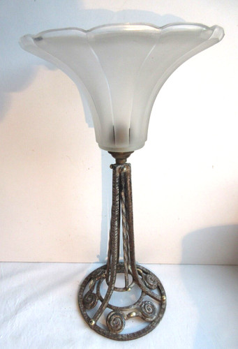 Lampe table art deco - lampe, métal