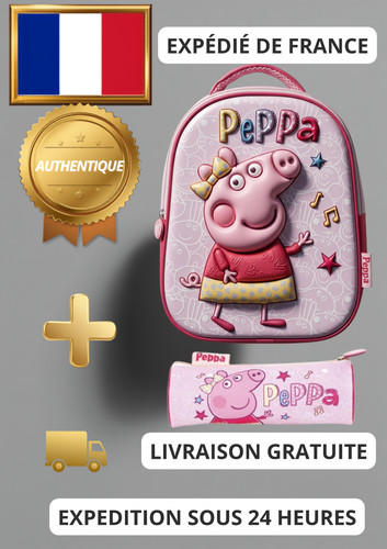 Sac dos enfant peppa pig - à, 3d