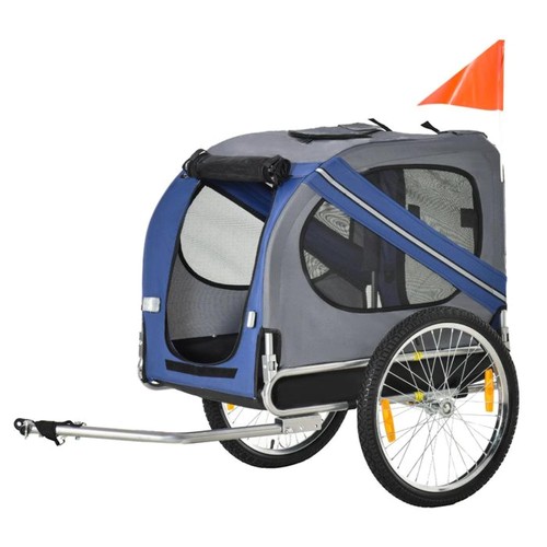 Pawhut remorque vélo - vélo, chien