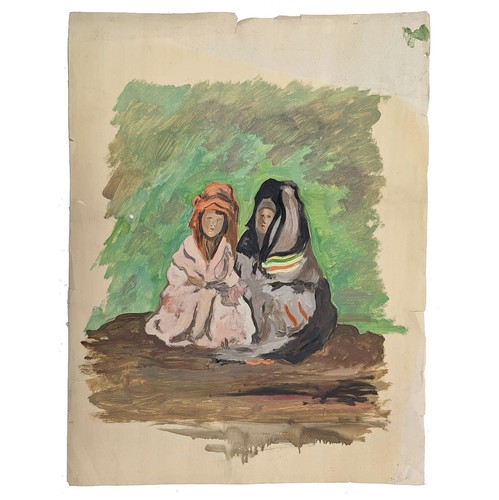 Dessin aquarelle orientaliste