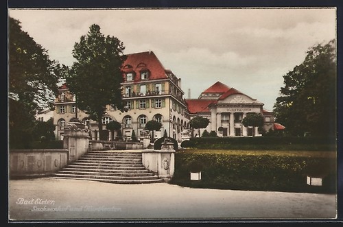 Carte postale bad elster - bad,