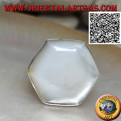 Bague argent 925 nacre - bague,
