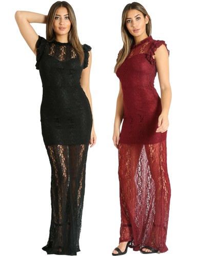 Robe longue femme ajustée - robe,