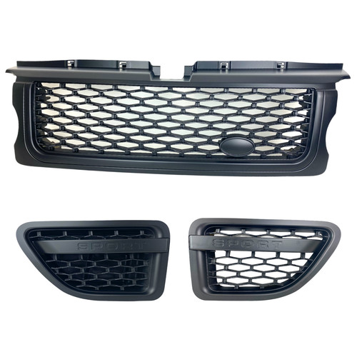 Noir mat avant grille avec - mat,