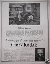 PUBLICITÉ CINÉ-KODAK BÉBÉ
