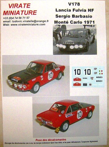 V178 lancia fulvia rallye - lancia,