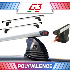 Alu Blanc Barres de toit pour