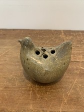 Grès Ceramique La Borne ? Poule Vintage Circa 1950 Signature A Déchiffrer