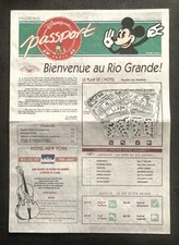 Disneyland Paris -Brochure bienvenue à l'hôtel Cheyenne- 1995 RARE!