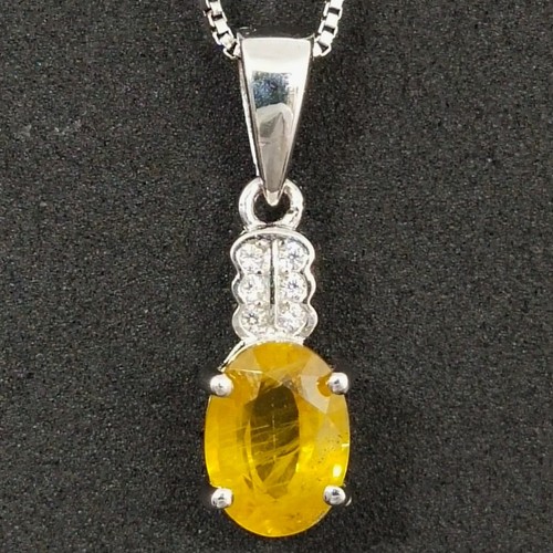 Pendentif ovale argent - ovale, en