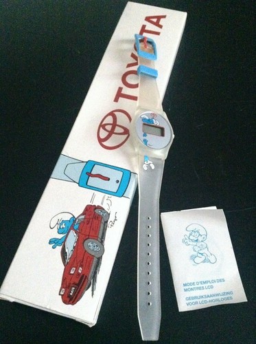 Montre schtroumpfs toyota peyo - schtroumpfs,