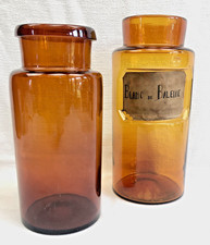 LOT DE 2 ANCIENS GROS FLACONS