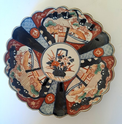 Plat porcelaine imari japon - en,