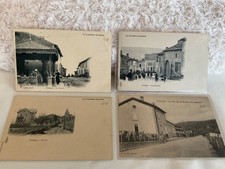 CHALIGNY, PRÈS DE NANCY (54). 4 CARTES POSTALES ANCIENNES. TRÈS BON ÉTAT. RARES.