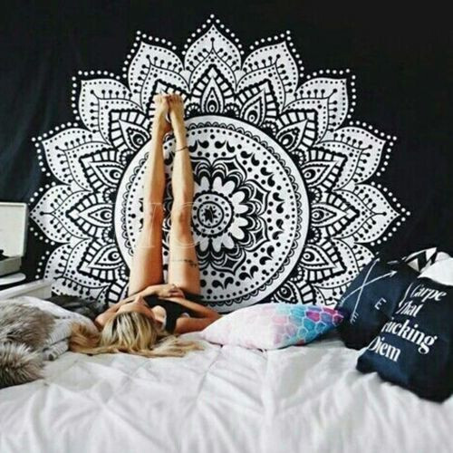 Indian mandala twin - indian, cotton