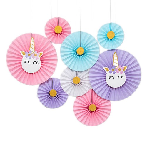 Pcs fleur éventail papier - pcs,