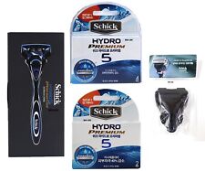 Schick Hydro Premium 5 amélioré 1 poignée de rasoir + 7 cartouches avec couve...