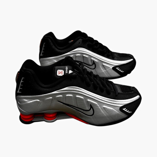 Nike shox black silver red - nike,