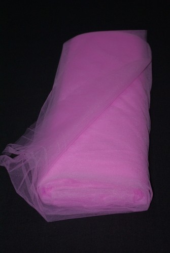 Tulle souple rose grande - rose,