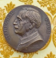 MEDAILLE MARECHAL FOCH 1918