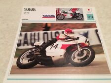 Carte moto Yamaha TZ750 TZ 750 1974 collection Atlas motorbike Japon