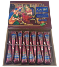 12 X cone KAVERI henné Expé 24h henna mehendi sans PPD par BOITE  En FRANCE