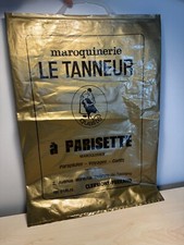 Sac plastique vintage "Maroquinerie Le Tanneur, à Parisette"
