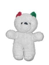 Peluche ours blanc Tolone 35
