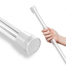 Tringle télescopique blanche