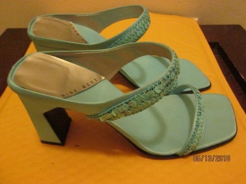 Nine west blue fabric shoes - west,