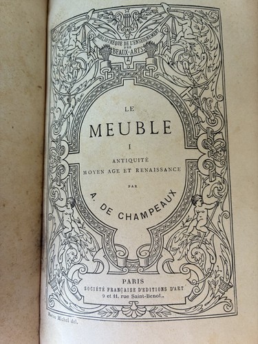 Livre ancien le meuble - livre, « le