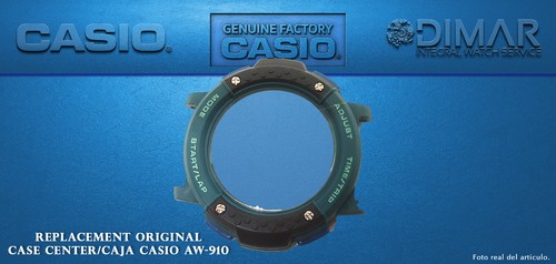 Boîtier casio 910 vert - boîtier,
