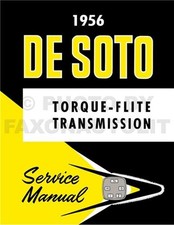 Manuel D'Atelier De Transmission Automatique De 1956 DeSoto Torqueflite