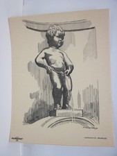 Lot  9 anciennes Gravures Images Publicités  : Vin MARGNAT