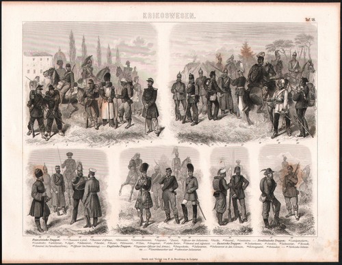 1875 engraving militaria - 1875,