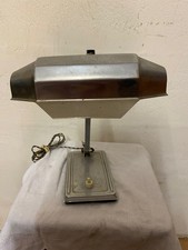 LAMPE PIROUET ART DECO EN CHROME ORIENTABLE ANNÉES 30 LAMPE DE BANQUIER - BUREAU