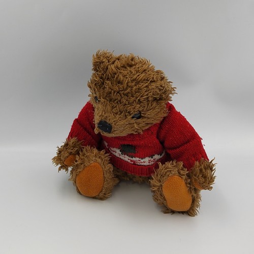 Peluche ours marron pull - , laine