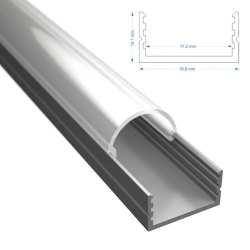 Aluminium profil barrette rail - aluminium,